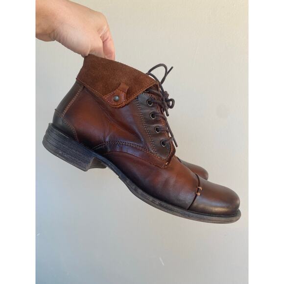 Miz Mooz Womens Size 38 / US 7.5 Luka Boot Brown Ankle Boots - Picture 1 of 8